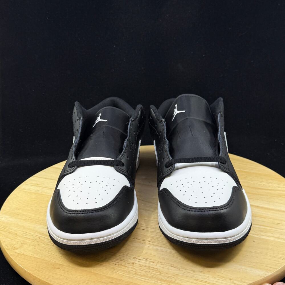 Nike Air Jordan 1 Low Black Summit White Sneaker Men's Shoe Size 10 553558-043 - Picture 3 of 7